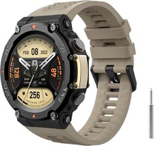 Watch Band Compatible with Amazfit T-rex 2 Outdoor Gps Smartwatch, Soft Silicone