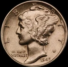 1945-S PCGS MS65 Mercury Dime