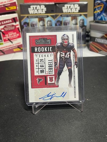 A.J. Terrell 2020 Panini Contenders Rookie Ticket RC Auto #290 Atl Falcons AJ Sp
