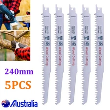 5X 240mm Reciprocating Saw Blade 5TPI Tree PRUNING ROOT Cutting HEAVY DUTY THICK