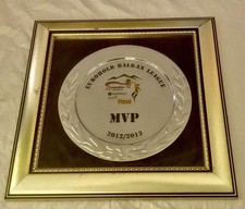 Original 2012 - 2013 BIBL Basketball Eurohold Balkan League Finals MVP Trophy