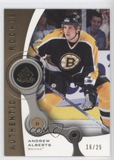 2005-06 SP Game Used Edition Gold 16/25 Andrew Alberts #141 Rookie RC 7n2