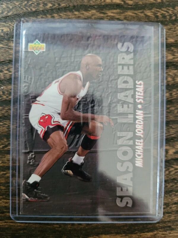 1993 UPPER DECK MICHAEL JORDAN 171 SEASON LEADERS BASKETBALL CHICAGO BULLS