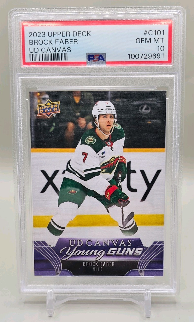 2023-24 Upper Deck Series 1 - Ud Canvas Young Guns Brock Faber #C101 (RC)