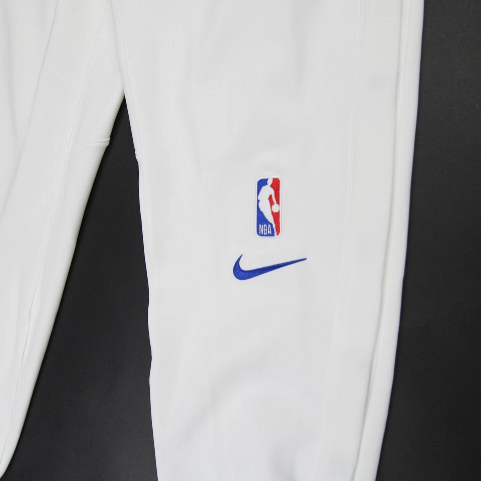 Pantalones deportivos Philadelphia 76ers Nike NBA Authentics Dri-Fit para hombre blancos nuevos Foto 2 de 4