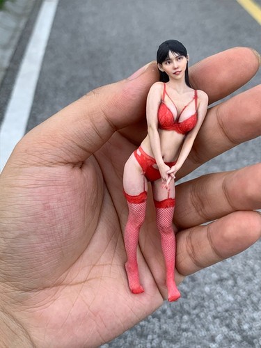 Diorama Scene Prop 1:18 Red Sexy Bikini Girl Doll Anime Miniature Figure Toy - 第 12/12 張圖片
