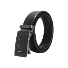 Herrengürtel Leder Ratschengürtel Automatik Gürtel 90-120cm Kürzbar Neu Schwarz 