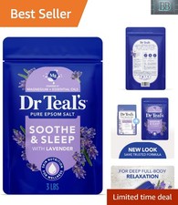 Lavender Epsom Salt Soak - 48 Oz Cruelty-Free Bath Treatment for Muscle Relief