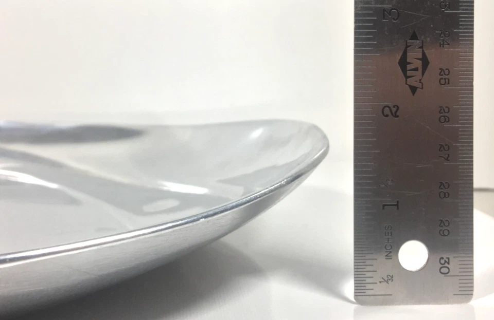 GRANDE Bandeja Ovalada Wilton Armetale Plateada Plato para Servir 20" - ENVÍO GRATUITO Foto 4 de 4