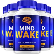 (5 Pack) Mind Wake Capsules – MindWake Pills Brain Support Cognitive and Focus