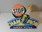 VINTAGE ADVERTISING SIGN- CHAMPION SPARK PLUGS  SIGN-VINTAGE SERVICE STATION