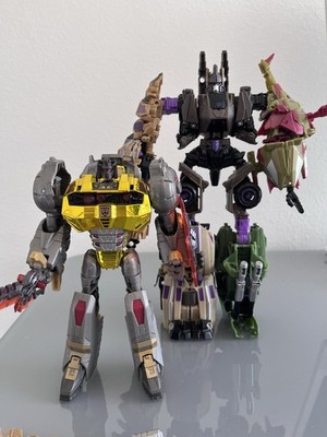 Transformers Generation FOC Platinum Edition GRIMLOCK vs. BRUTICUS 100% COMPLETE