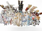 Huge Estate Jewelry Lot Gold Silver Tone All Wearable Costume 18+lb Some Signed