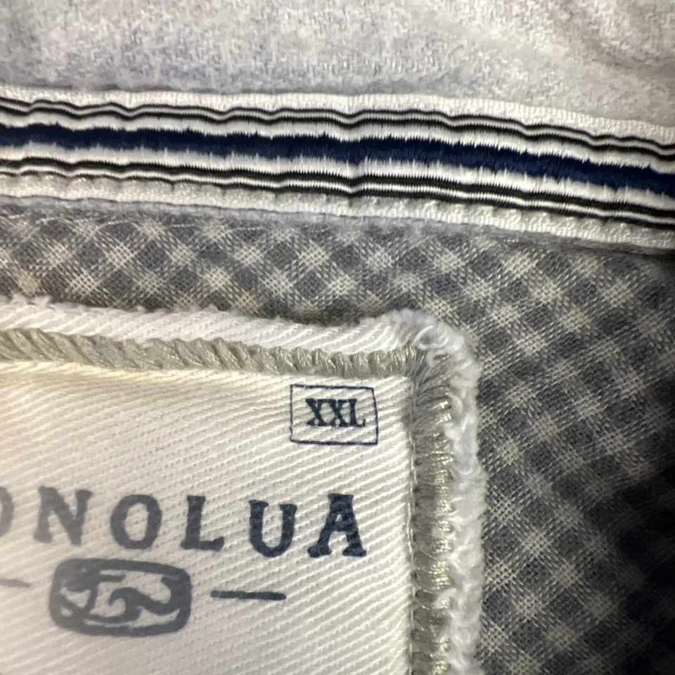 Honolua Shirt Mens 2XL Blue Brown Button Up Long Sleeve Plaid - Image 3 of 4