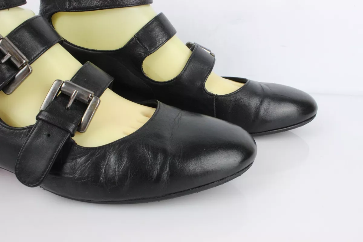 Chanel Dark Brown Lambskin Leather CC Ballet Flats Size 7.5/38 - Yoogi's  Closet