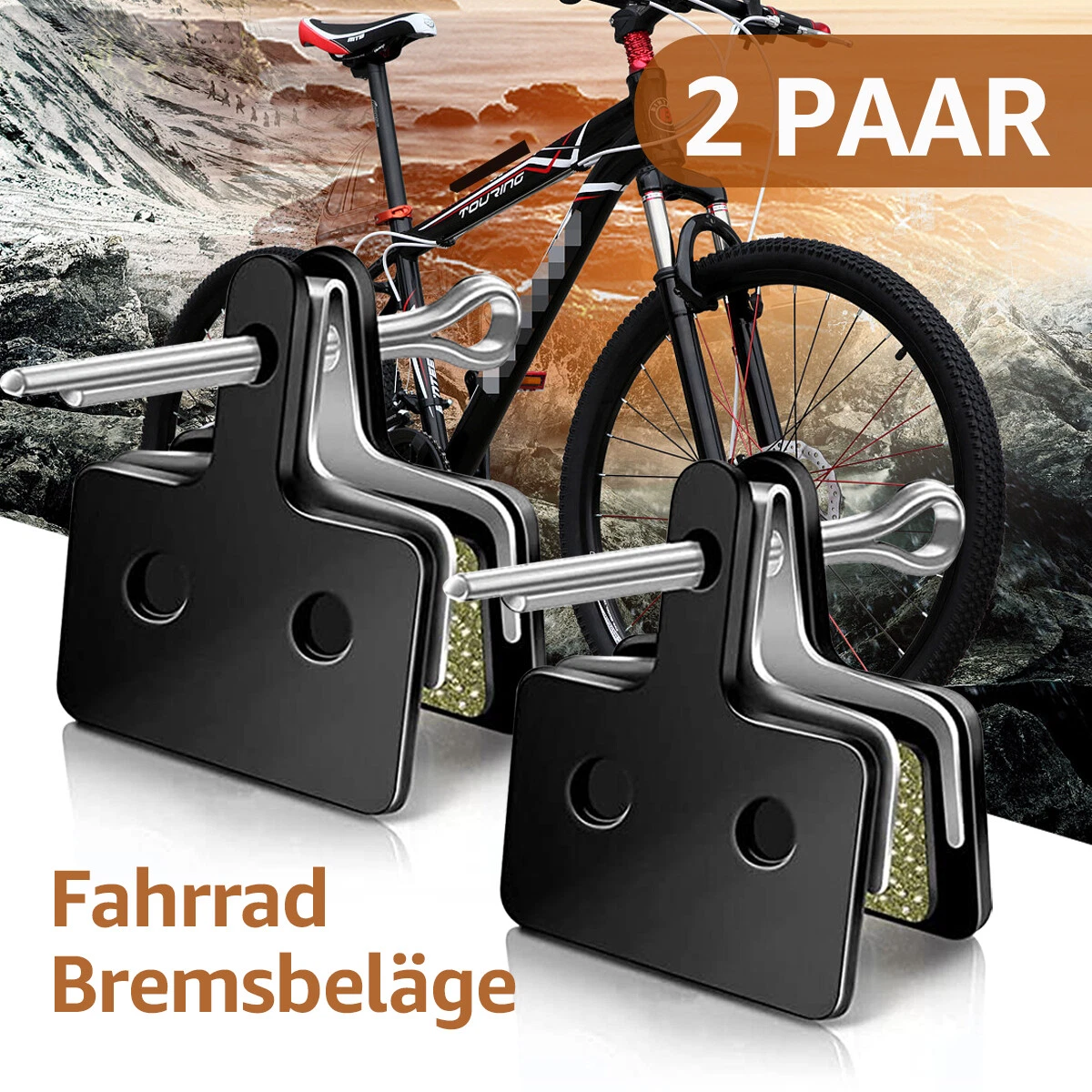REETEE Fahrrad Bremsbeläge 2 Sets - Hochleistung Für Scheibenbremsen