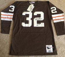 Jim Brown HOF 71 Signed Authentic Mitchell & Ness Jersey Fanatics hologram RARE