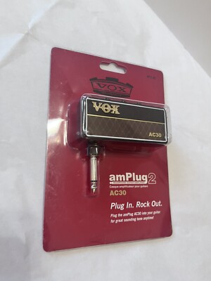 VOX amPlug AC30 Plug In Guitar Headphone Amplifier AP2-AC New