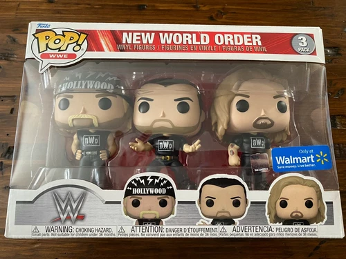 FUNKO POP VINYL WWE WCW NWO SCOTT HALL HOGAN NASH WALMART EXCLUSIVE 3 Pack C9+