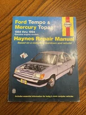Ford Tempo & Mercury Topaz 1984-1994 Haynes Repair Manual