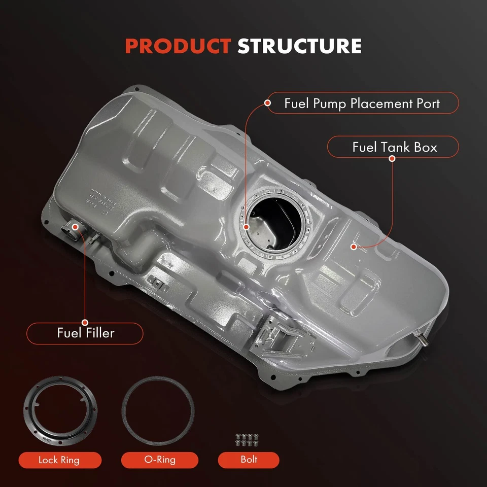 12 加仑油箱适用于现代 Accent 起亚里约 Rio5 2006 2007 2008 - 2011 L4 1.6L — 第 2/4 张图片