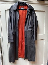 Per Una Luxury Leather Size 16 Black Coat