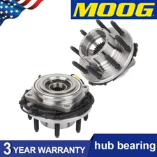 Pair MOOG Front Wheel Hub Bearing Assy For 11-16 Ford F-350 F-250 Super Duty B4