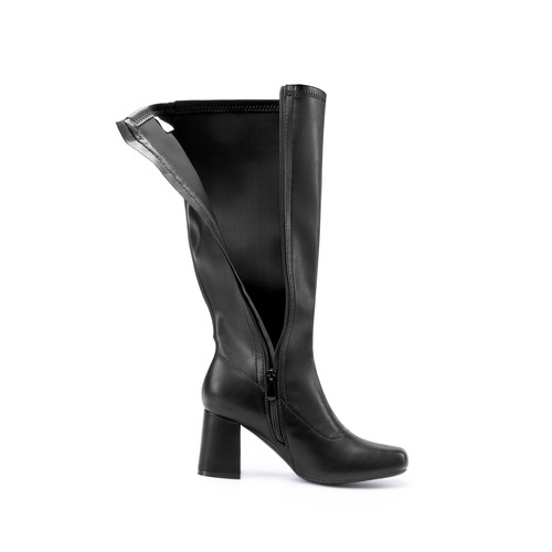 Women Gogo Boots Chunky Block Heel Square Toe Knee High Boots Snug Fit Elegant - Picture 15 of 37