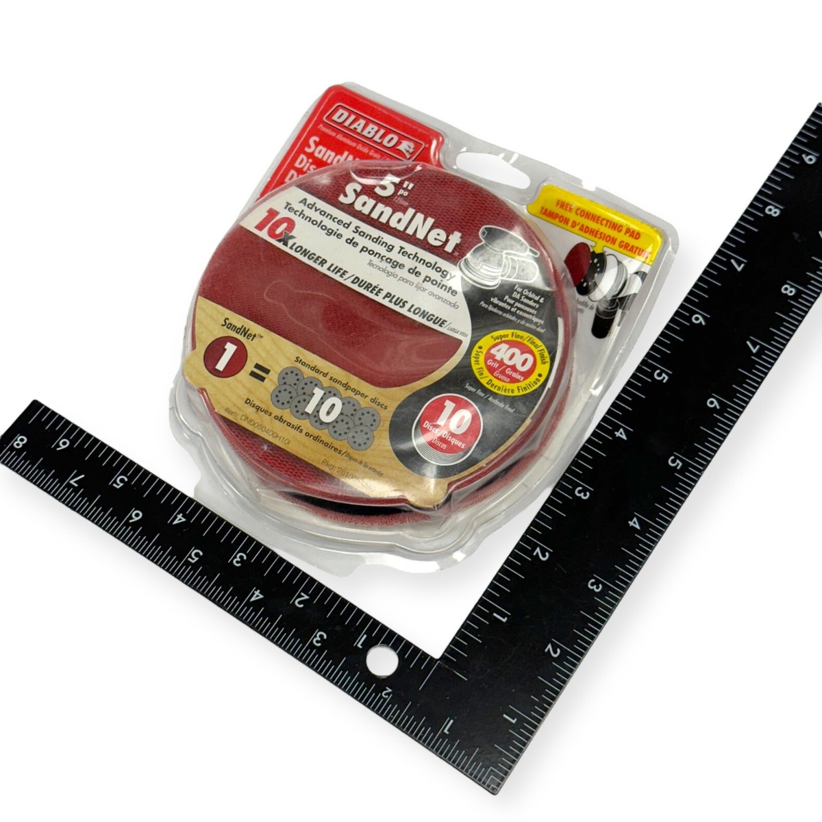 Diablo DND060180H10I 6" 180-Grit SandNET™ Sanding Discs With Connection Pad (10-Pack