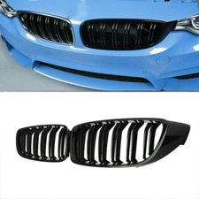 Kidney Grille Dual Slat M4 Grill Gloss Black For BMW 4 Serie F32 F33 F36 F82 F80