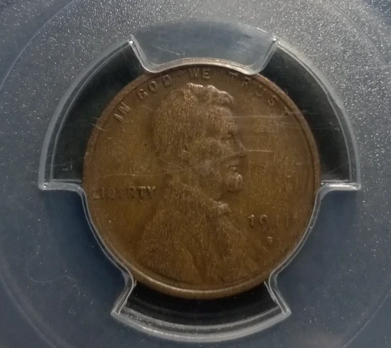 1911 S - Wheat Cent - PCGS F15                  FREE Tracked Shipping!      (S1) - Image 3 of 4