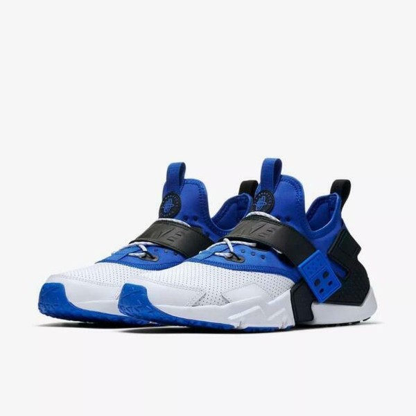 nike huarache blue black white