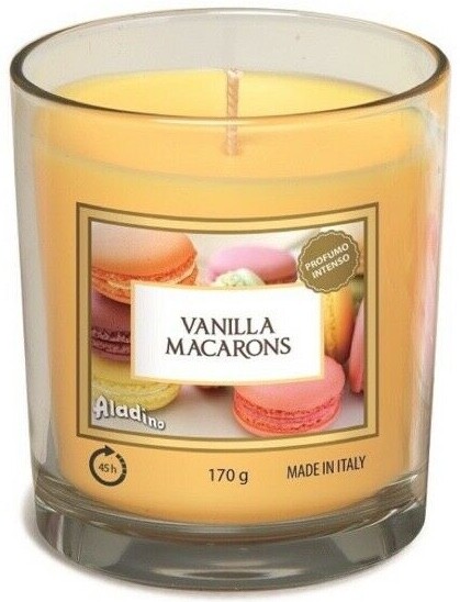 Price's Candles Aladino Medium Glass Jar Scented Candle - Vanilla Macaroon