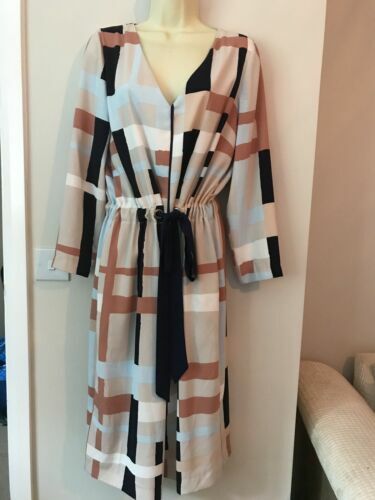 Robe De Travail Ceinturée Jasper Conran - Taille 8R, Noir, Genou - Neuve Sans étiquettes