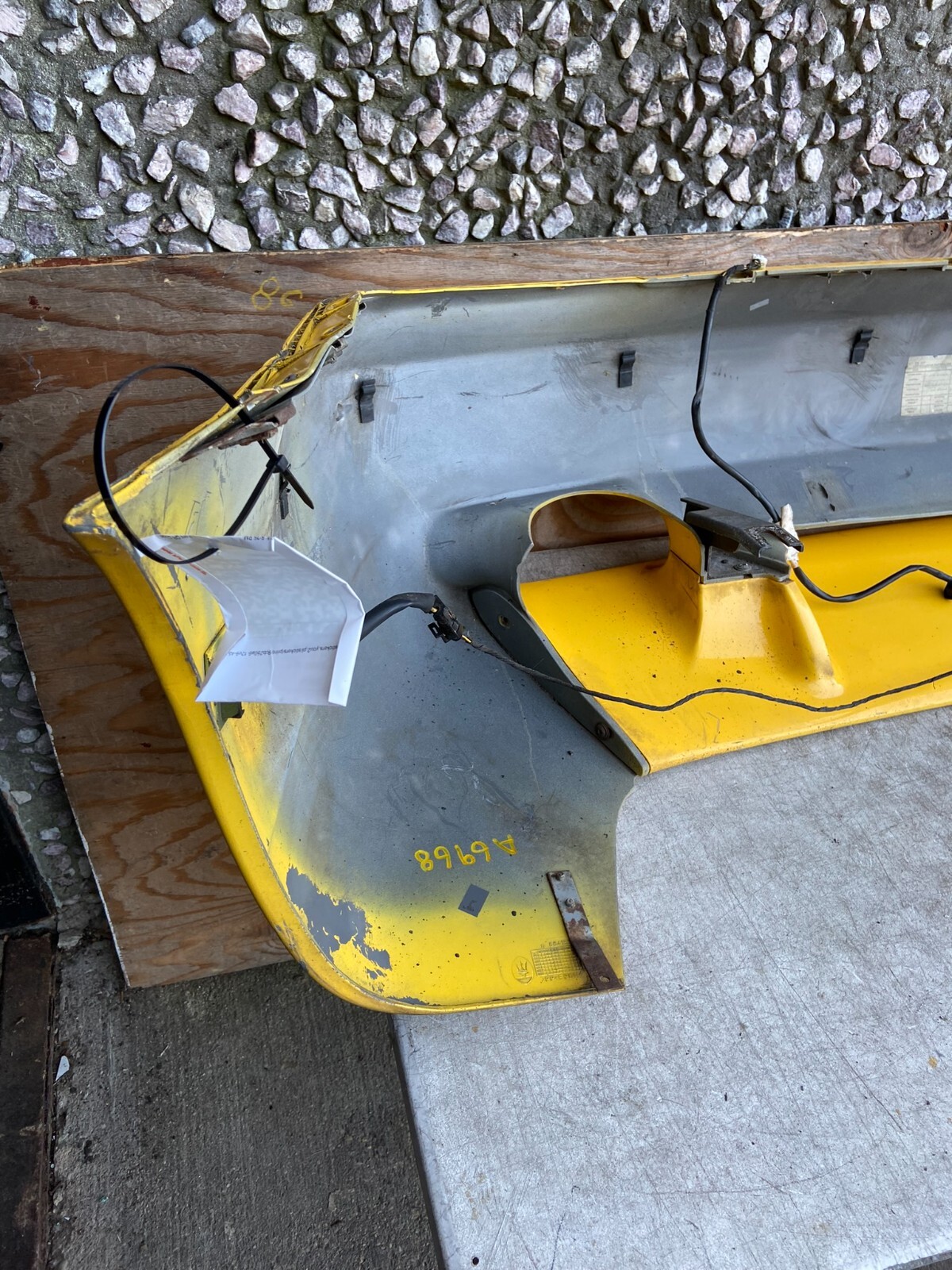 2002 to 2007 Maserati Spyder 4200 M138 GT Rear Bumper Cover Yellow OEM A6968 C