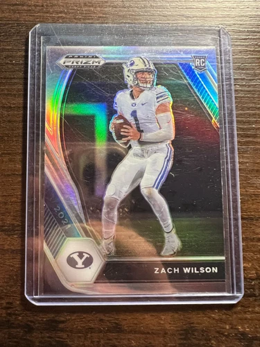 A87,677 - 2021 Panini Prizm Draft Picks Prizms Silver #105 Zach Wilson