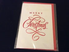 Lot of 43 Merry Christmas Holiday Greeting Cards New in Plastic Hallmark Cards