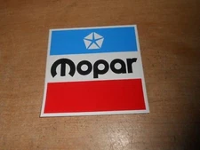 1960'S DODGE CHRYSLER PLYMOUTH MOPAR LOGO DECAL 3 INCH