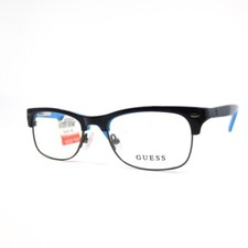 Guess GU9174 090 Blue navy Plastic rectangle Eyeglasses Frames 47-17-130