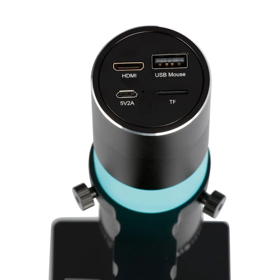 AmScope 10X-280X Polarizing 2.1MP HDMI Handheld LED Microscope w Stand All-in-1 - Image 3 of 4