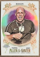 2021 Topps Allen & Ginter Chrome Refractor Simon Baker #232 Parallel