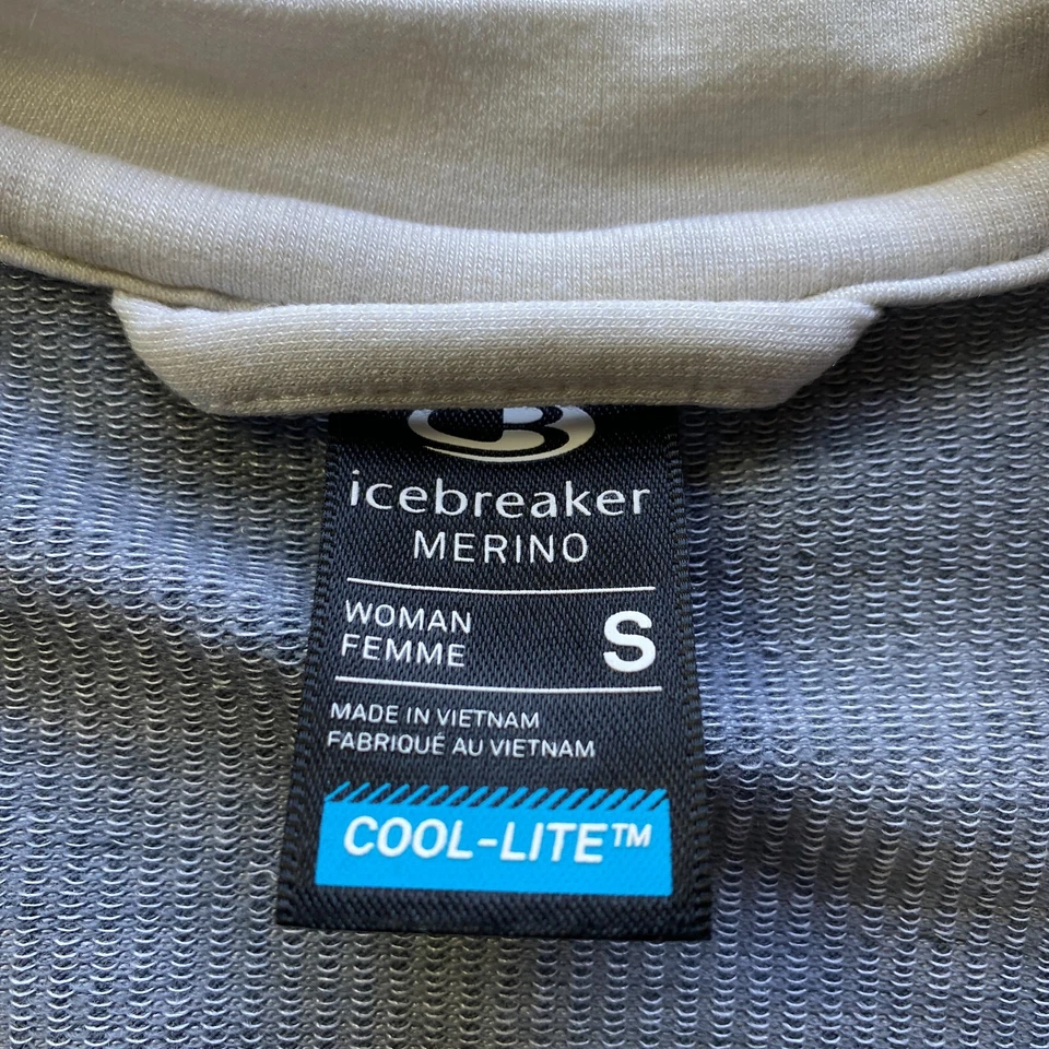 Camisa Icebreaker Lana Merino Cool-Lite Mujer Pequeña Manga Larga Suéter S Foto 4 de 4