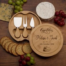 Personalised Wedding Engagement Anniversary or New Home Cheeseboard Gift