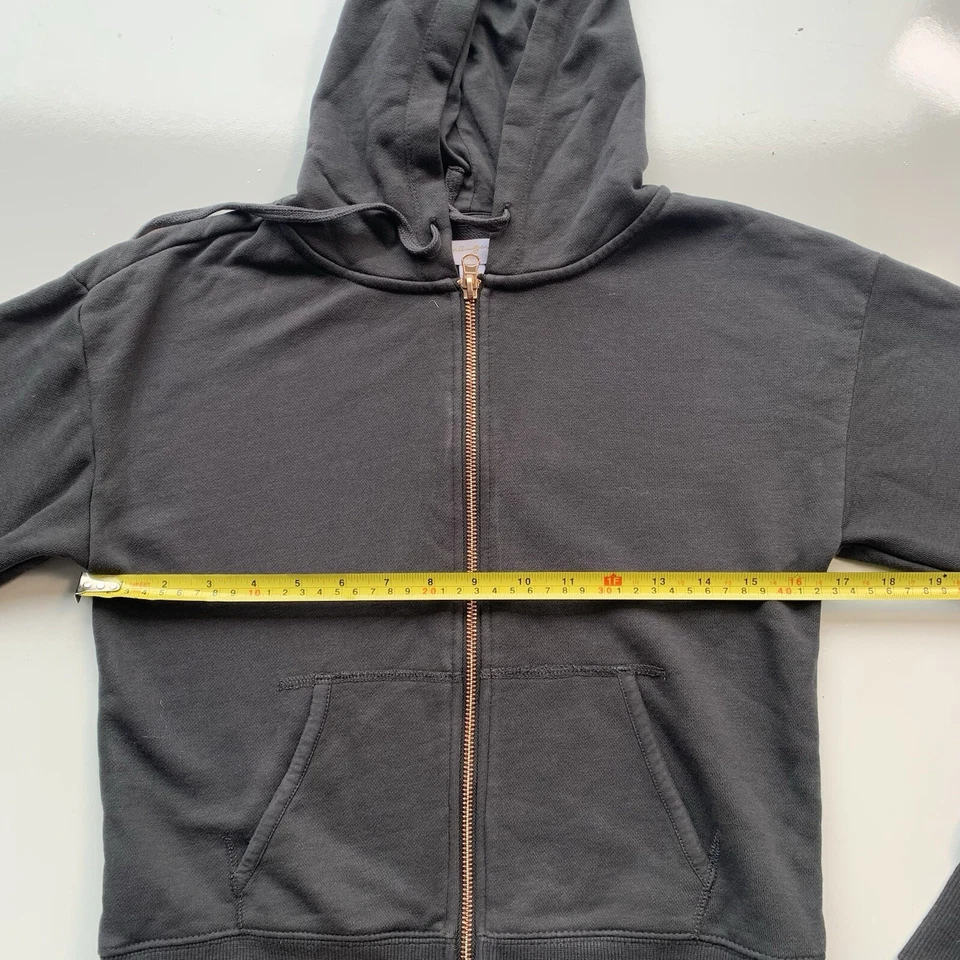 Spiritual Gangster Lunar Shrunken Zip Hoodie Size XS Dark Gray - Image 2 of 4