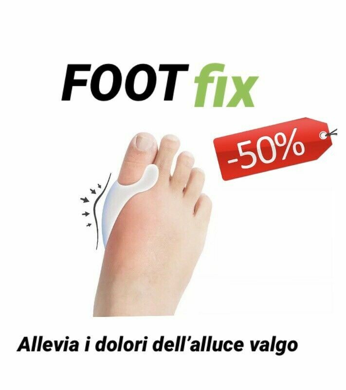 ALLUCE VALGO 2 X Confezione FootFix Correttore separatore Silicone FOOT FIX