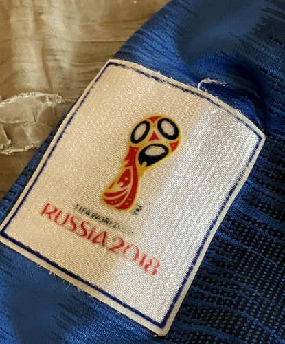 FRANCE Soccer NIKE National Team Jersey 2018 World Cup Size Large MISSING BUTTON - Picture 5 of 7