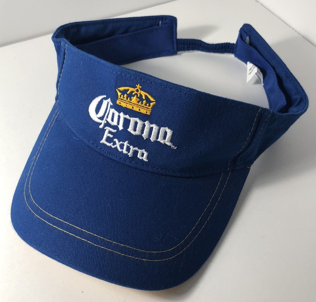 Corona Beer Hat / Visor Bright Blue, White, And Yellow Colors! eBay