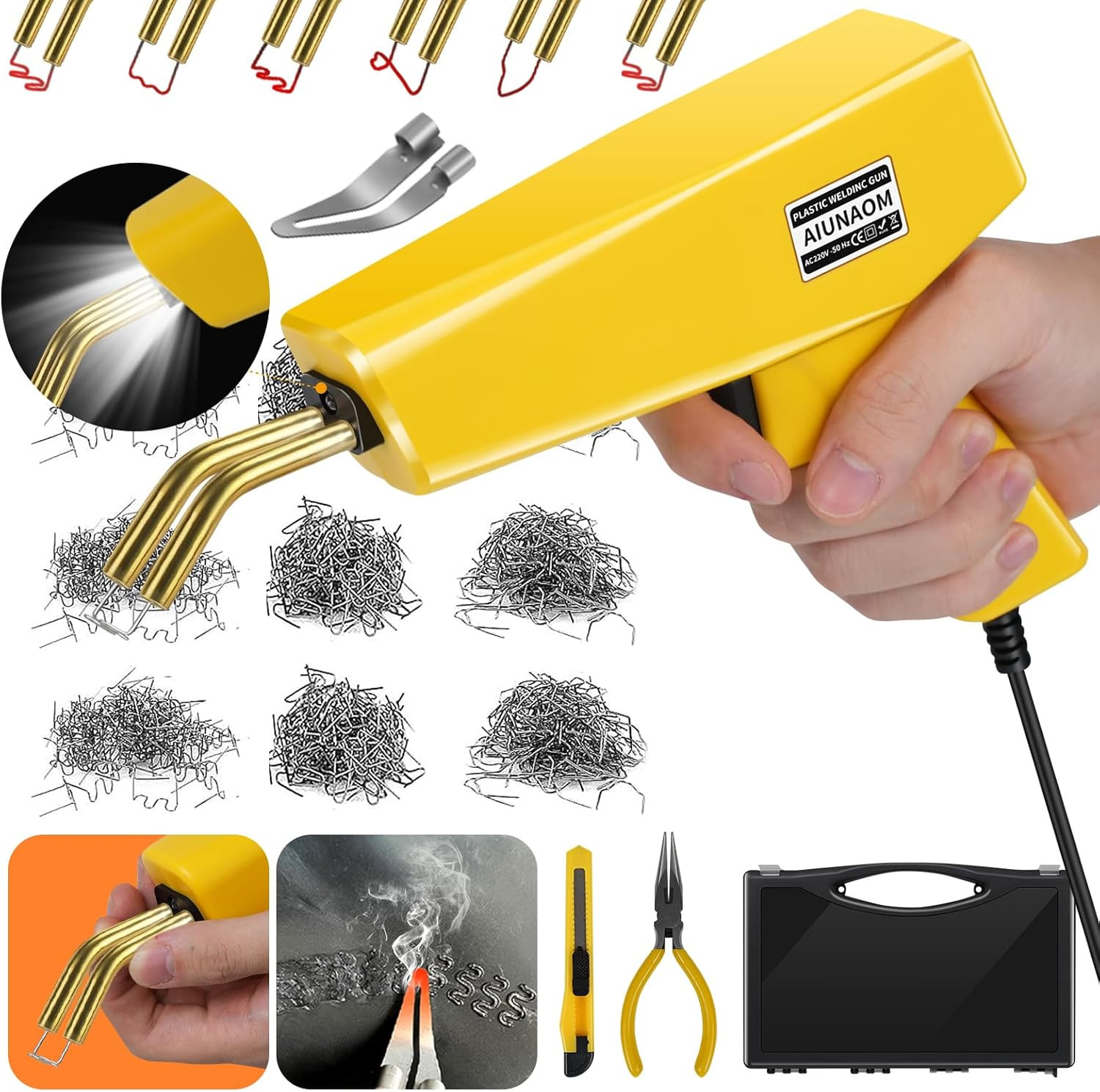 Kit Saldatura Plastica 230W Alta Potenza: Sistema 2 in 1 con LED