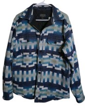 Pendleton Jacket Men S Thomas Kay Aztec Southwestern Quilted Boho Heavy Oversize
