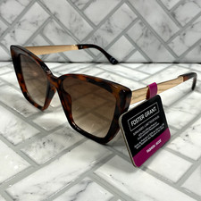 NWT Foster Grant Sunglasses KG 20 06 TRT Tortoise W/ Gold Trim 100 UVA-UVB